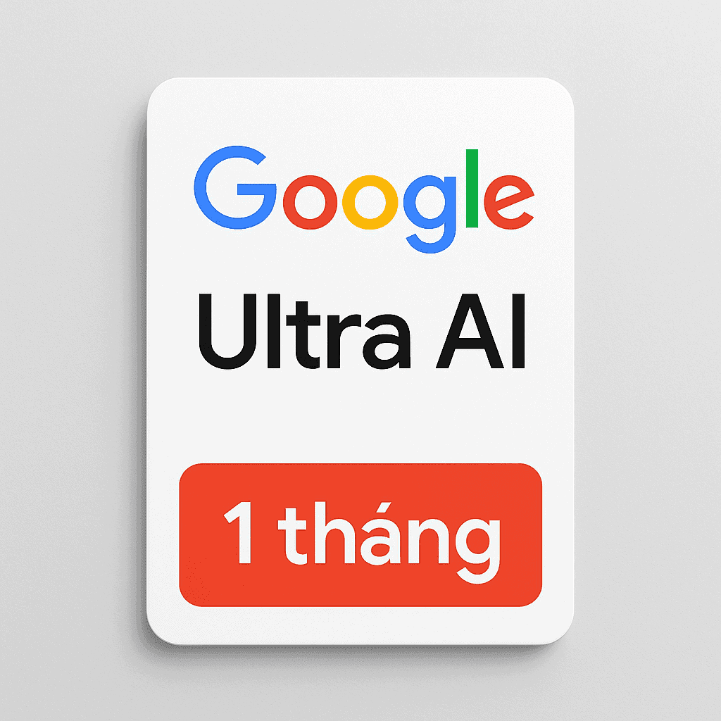 Tài khoản Google AI Ultra chính chủ 1 tháng